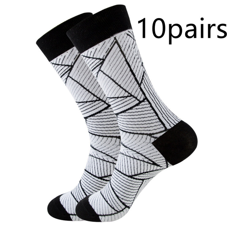 Striped Socks Square Tube Socks