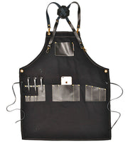 Leather Pocket Waxed Canvas Waterproof Oil Drain Apron