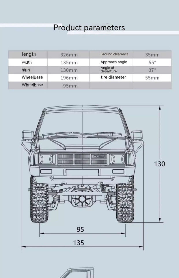 Toyota Remote Control Off-Road Pickup