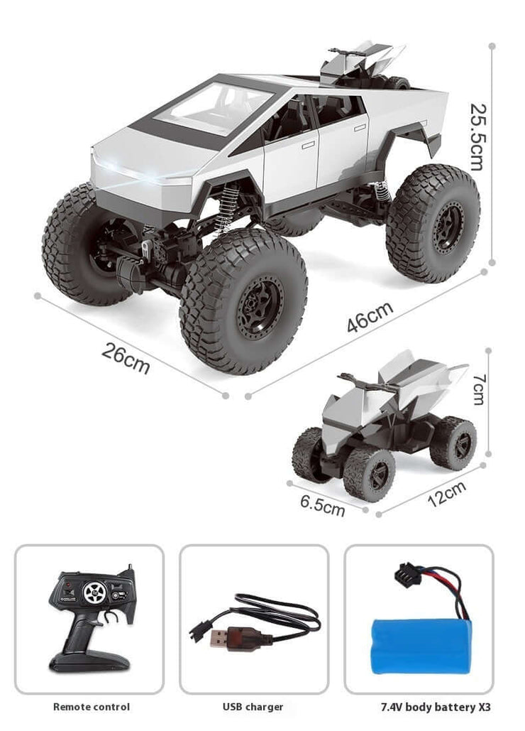 Oversized Cyberpickup Rock Crawler Four-wheel Drive Off-road Vehicle