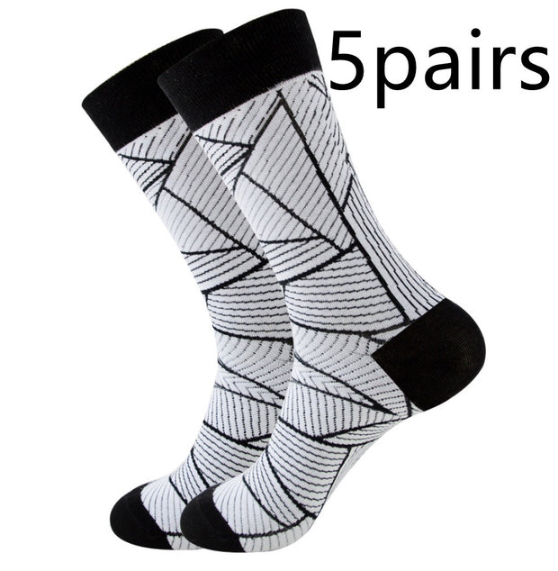 Striped Socks Square Tube Socks