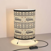 Retro Full Size Jeep (FSJ) Southwestern Pattern Tripod Lamp - High-Res Printed Shade"