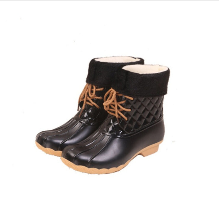 Jelly Non-slip Fashion Lace-up Rain Boots