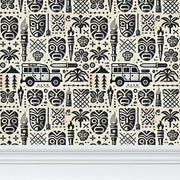 Tiki Adventure Wallpaper - Bold Off-Road Tribal Design