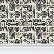 Tiki Adventure Wallpaper - Bold Off-Road Tribal Design