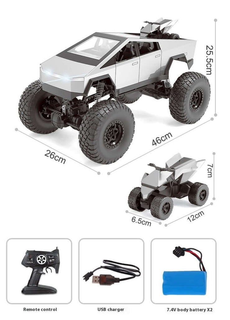 Oversized Cyberpickup Rock Crawler Four-wheel Drive Off-road Vehicle