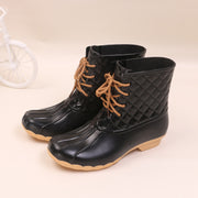 Jelly Non-slip Fashion Lace-up Rain Boots