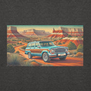 Retro Jeep Wagoneer Desert Adventure Hoodie - Vintage Canyon Roadtrip Pullover by Ramblin Fever Provisions