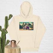 Classic Red Bronco at Mount Rushmore Hoodie | Retro Road Trip Sweatshirt | Ramblin' Fever Provisions