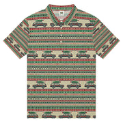 Vintage Jeep Christmas Polo Shirt - Custom Short Sleeve Golf Shirt by Ramblin Fever Provisions