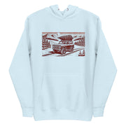 Vintage Off-Road Ford Bronco Adventure Hoodie - Cozy Knit Sweater with Mountain Scene