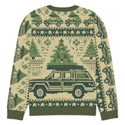 Vintage Jeep Wagoneer Christmas Sweater - Classic Car Ugly Christmas Sweater - Retro Holiday Knit Sweater by Ramblin Fever Provisions