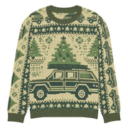 Vintage Jeep Wagoneer Christmas Sweater - Classic Car Ugly Christmas Sweater - Retro Holiday Knit Sweater by Ramblin Fever Provisions