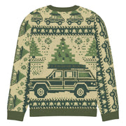 Vintage Jeep Wagoneer Christmas Sweater - Classic Car Ugly Christmas Sweater - Retro Holiday Knit Sweater by Ramblin Fever Provisions