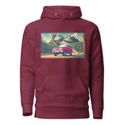 Red Scout Hoodie  Mount Rushmore Scenic Drive Design