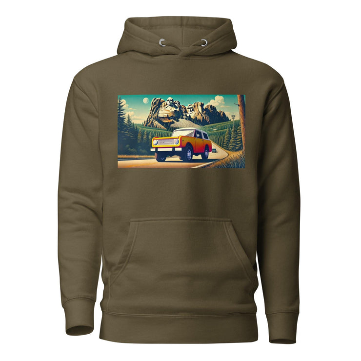 Classic Yellow Scout Hoodie  Mount Rushmore Design