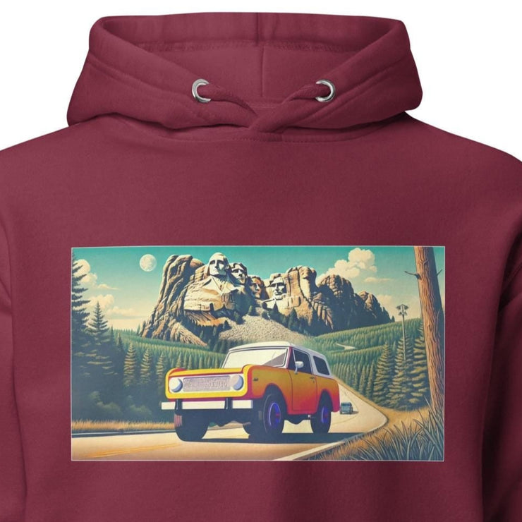 Offroad Yellow Scout Hoodie  Mount Rushmore Adventure Design