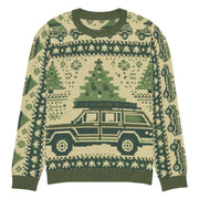 Vintage Jeep Wagoneer Christmas Sweater - Classic Car Ugly Christmas Sweater - Retro Holiday Knit Sweater by Ramblin Fever Provisions