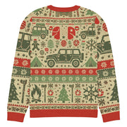 Vintage Jeep Christmas Sweater - Classic Car Ugly Christmas Sweater - Retro Holiday Knit Sweater by Ramblin Fever Provisions