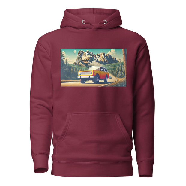 Classic Yellow Scout Hoodie  Mount Rushmore Design