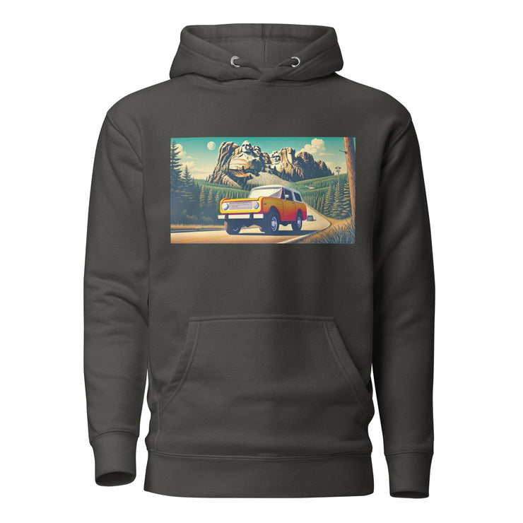 Classic Yellow Scout Hoodie  Mount Rushmore Design