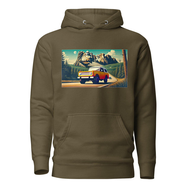 Offroad Yellow Scout Hoodie  Mount Rushmore Adventure Design